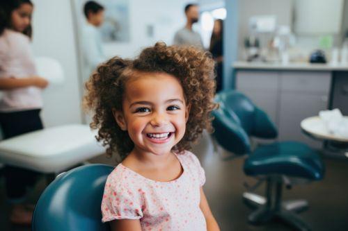 A kids smiling after a gentle family treatment in Columbia, Md