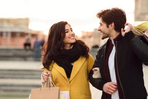 A couple smiling after a composite filling in Columbia, Md